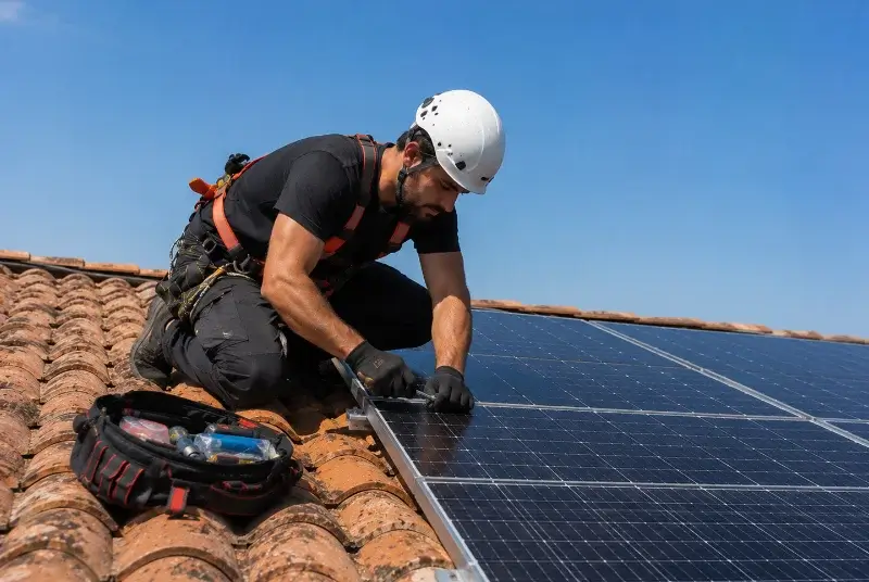 Maintenance et monitoring de panneaux solaires à Baurech